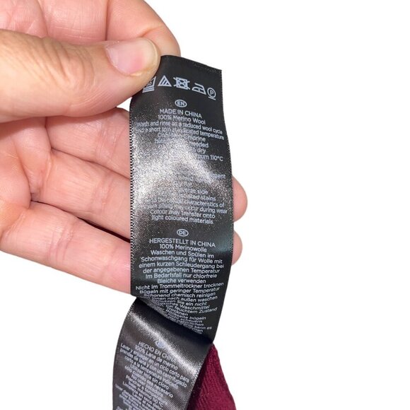 Hobbs London Womens Sweater Size XS Red Nicole Long Sleeve Collared Pure Wool - Picture 6 of 9